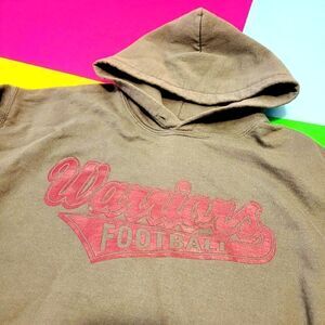 Vintage Gildan Warriors Football team hoodies sweatshirt sweater